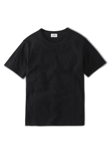 Black t-shirt on a white background
