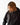 Male wearing a black oversize hoodie