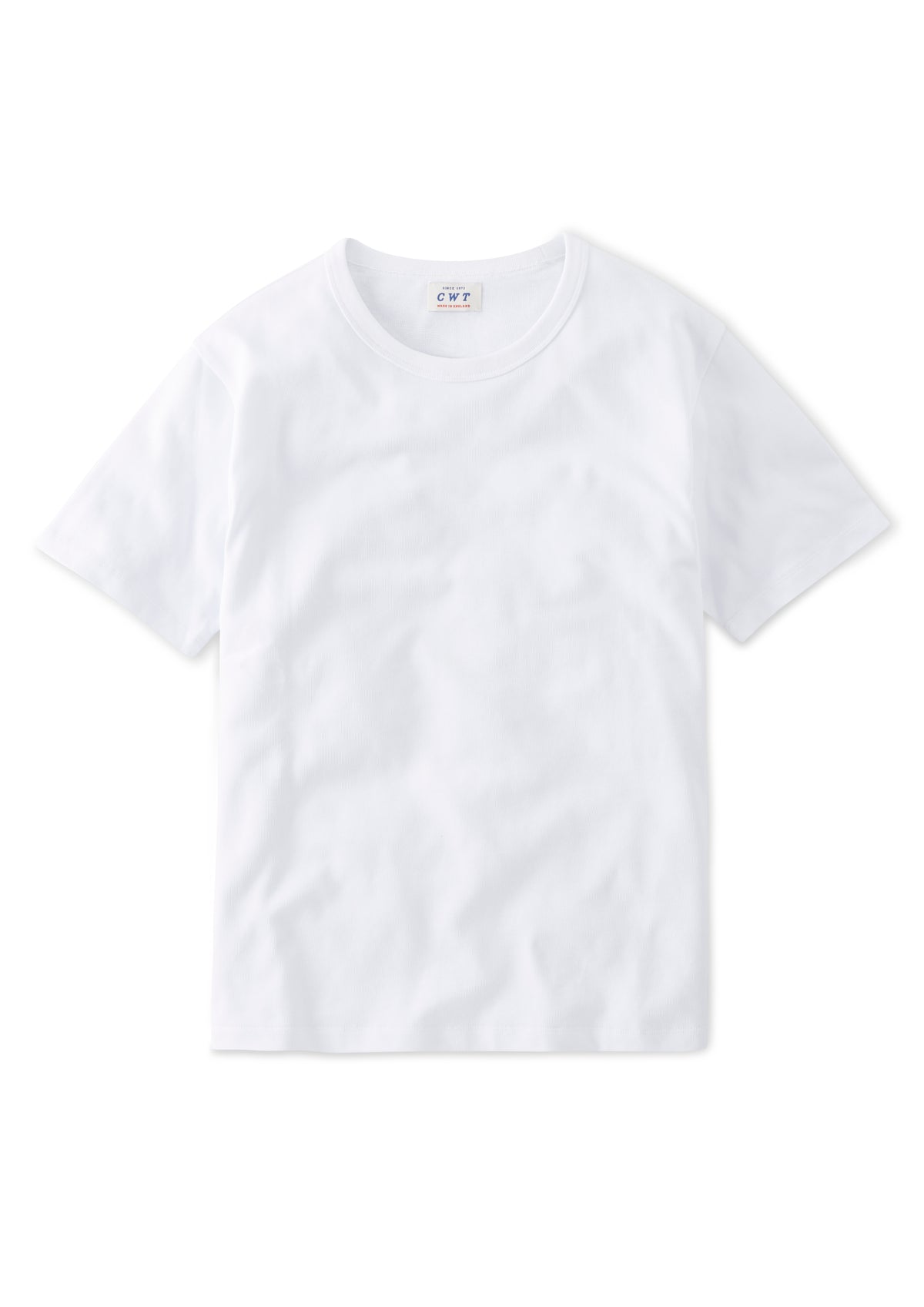 White t-shirt on a white background
