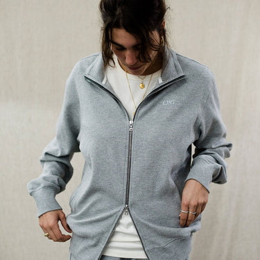 The Donisthorpe – Organic Full-Zip Sweatshirt – Grey