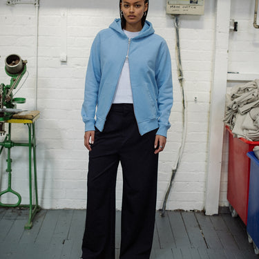 Corah – Zip Hoodie – Light Blue