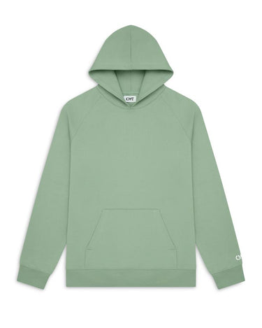 Organic hoodie in mint green