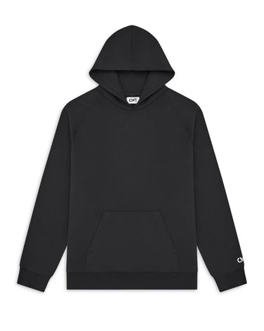 organic black hoodie